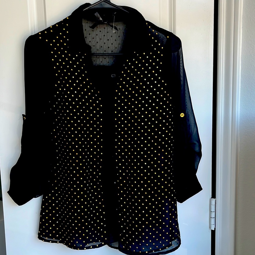 Black and Gold Top